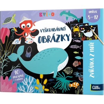 Kvído Vyškrabávacie obrázky zvieratká z mora