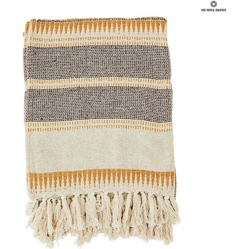 My Soul Depot Одеяло на раета /екрю (jeth1555-yb)