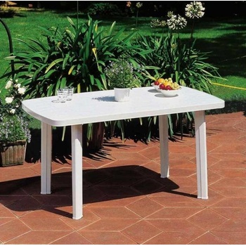 Kinekus Stôl plastový, FARO, 137x85x72cm, biely