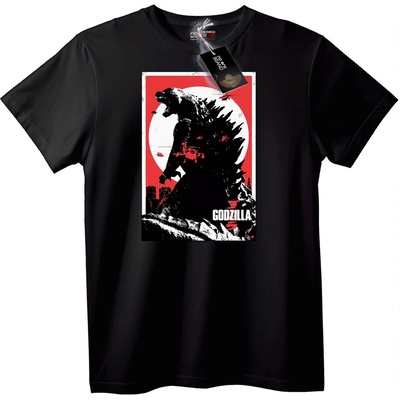 NOONEBRAND Тениска Godzilla Филм - XL, Black