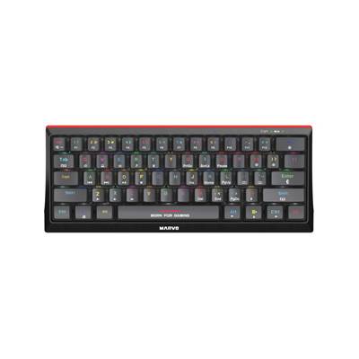 Marvo Hecate 61B, klávesnica US, herná, mechanická typ drôtová (USB), čierna, RGB, modré spínače KG962G EN-B
