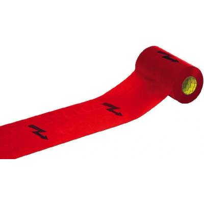 Fólie 220mm x 250m červená s bleskem 611