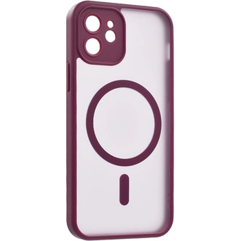 Gigapack iPhone 12 GIGAPACK Силиконов протектор за телефон, удароустойчив, MagSafe, BORDO GP-187842 (GP-187842)