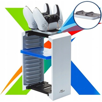 Froggiex FX-P5-C2-W PS5 Charge and Store Tower – Zboží Mobilmania