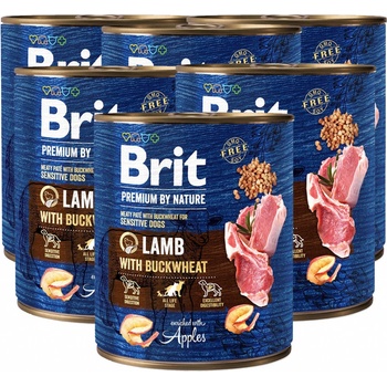 Brit Premium by Nature Lamb with Buckwheat 6 x 800 g