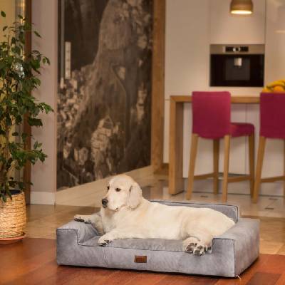 HobbyDog Pelech Glamour - Šedý Fancy VELIKOST: Pro malého psa (vel. L) - 78 x 53 cm