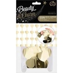 GoDan Kurtain B&C matte silver heart 100x200cm