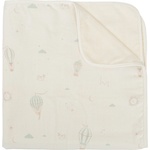 Bimbidreams Бебешко одеяло Bimbidreams - Blue Sky, 75 x 75 cm, White/Green (8435629215443) - baby