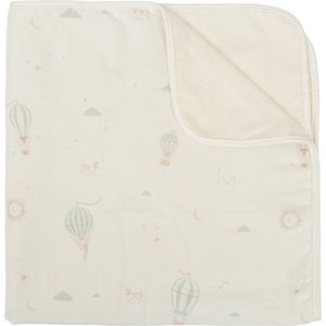 Bimbidreams Бебешко одеяло Bimbidreams - Blue Sky, 75 x 75 cm, White/Green (8435629215443) - baby