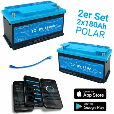 Supervolt POLAR Plus LiFePO4 360ah 12,8V lítiová s ohrievačom 2x SX180-P