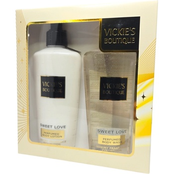 Perfect VICKIE'S BOUTIQUE подаръчен комплект, парфюмен боди лосион за тяло, Душ гел, Sweet love, MON PARIS