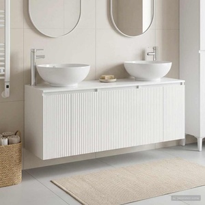vidaXL Комплект шкафове за баня 3 бр. Бял гланц 49, 5 x 44, 5 x 65 см (3405691)
