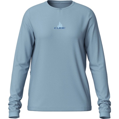 Cube MTB WS Round Neck Soft Touch L/S blue