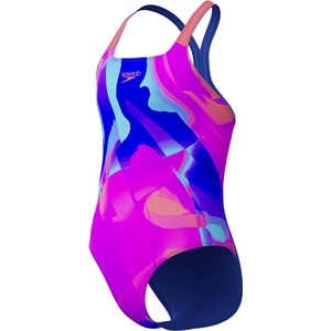 Speedo Цял бански girls digital allover powerback (8-00373418166)