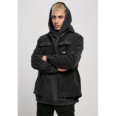 Urban Classics Мъжко яке в черно от Urban Classics Corduroy Shirt UB-TB3932-00007 - Черен, размер 4XL