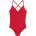 PUMA V-neck Padded Swimsuit Размер: L / Цвят: червен