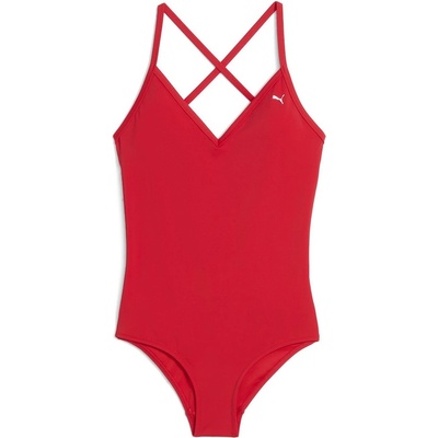 PUMA V-neck Padded Swimsuit Размер: L / Цвят: червен