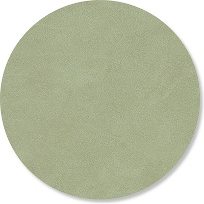 LIND Podtácka CIRCLE NUPO olivovo zelená koža 10 cm