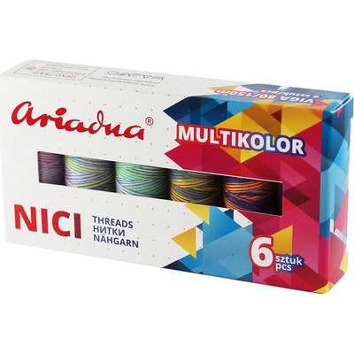 Ariadna Zostava nití Multicolor Sky Viga 80/150 m - 6 farieb (neba)