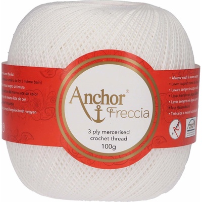 Anchor Freccia 12 - 7901 Bílá 100g