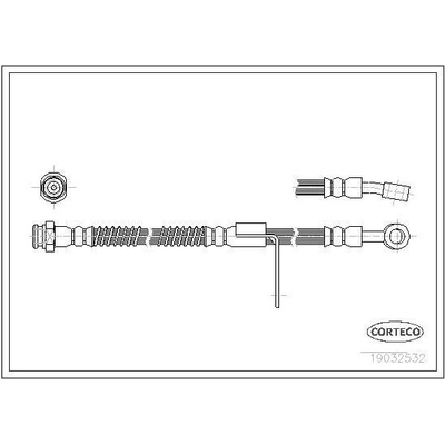 Brzdová hadica CORTECO 19032532 19032532