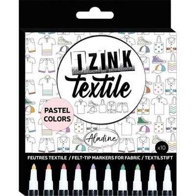 Aladine Izink Комплект маркери за текстил Pastel Colours 10 бр (85535)