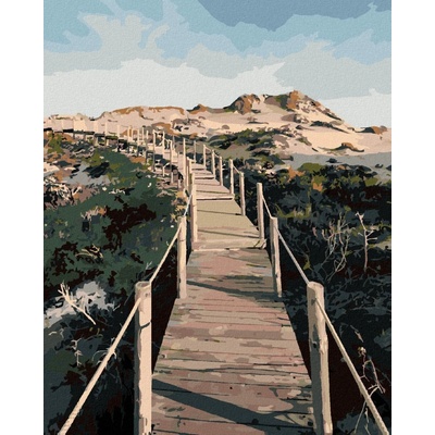 zuty Malování Podle Čísel Dřevěná Lávka V Parku Sintra-Cascais 80 x 100 Cm Plátno Rám 8596530105398