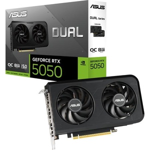 ASUS GeForce RTX 5050 Dual OC 8GB GDDR6 128bit (DUAL-RTX5050-O8G/90YV0N72-M0NA00) Видео карти