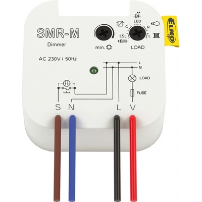 ELKO-Ep SMR-M Stmívač pod vypínač pro LED zdroje a úsporné žárovky /230V – Zbozi.Blesk.cz