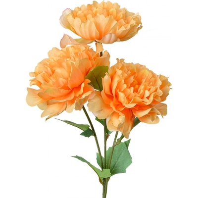 Umělá rostlina oranžové květy na stonku – 61 cm