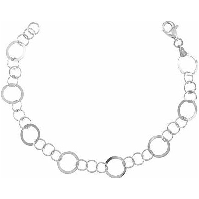 Infinitysilver stříbrný náramek kroužky 210705320
