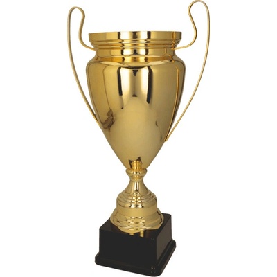 Kovový pohár Zlatý Výška: 41 cm Průměr: 14 cm