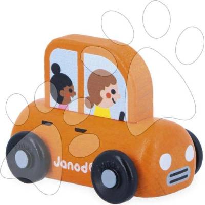 Janod Cross roads auto na tlačení Rodinné auto oranžové J05911