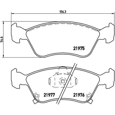 BREMBO Sada brzdových platničiek kotúčovej brzdy P83041