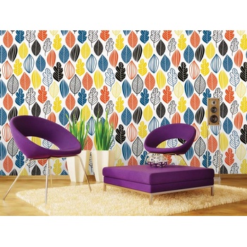 DIMEX ART s. r. o Луксозна флизелинова тапета пъстри листа