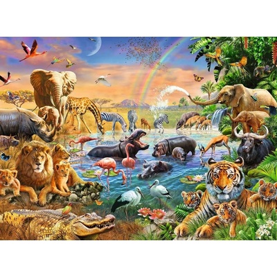 Ravensburger Zvířata u napajedla XXL 100 dielov