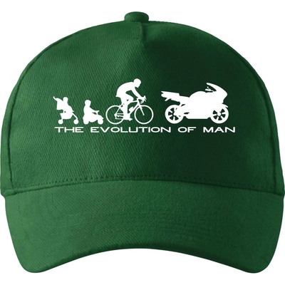 Evolution of man supersport so zahnutým šiltom a látkovou sponou Fľaškovozelená
