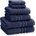 Catherine Lansfield Хавлиена кърпа Catherine Lansfield Zero Twist Cotton 6 Piece Towel Bale Set - Navy Blue