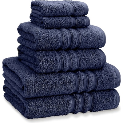 Catherine Lansfield Хавлиена кърпа Catherine Lansfield Zero Twist Cotton 6 Piece Towel Bale Set - Navy Blue