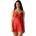 Obsessive Aliosa Chemise & Thong Red S/M