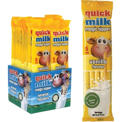 Amylon Quick Milk Magická brčka do mléka vanilka 5 x 6 g