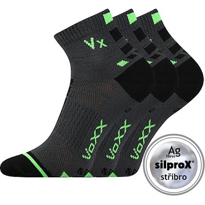 VOXX ponožky Mayor silproX 3 pár tmavě šedá