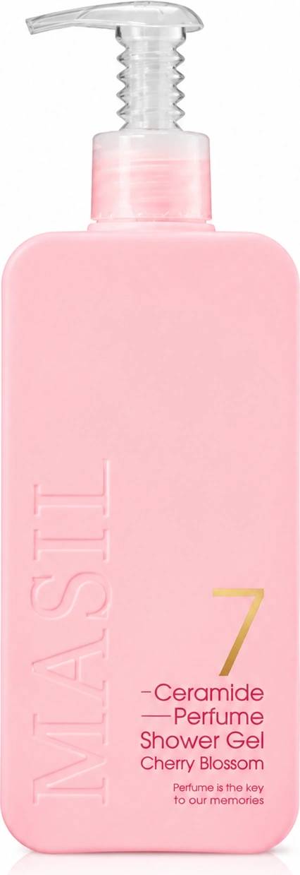 MASIL Душ гел с аромат на черешов цвят masil 7 ceramide perfume shower gel 300ml (cherry blossom)