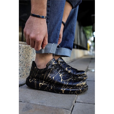 Chekich Унисекс обувки с връзки CH254 - Черни с Жълт #359821 (359821_Черно)