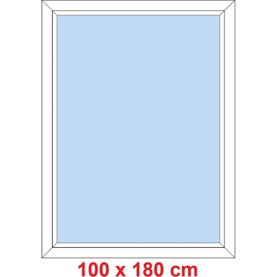Soft Plastové okno 100x180 cm FIX neotevíravé