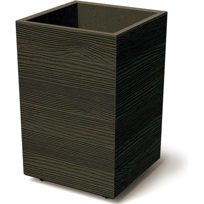 Prosperplast Květináč MADERAN SQUARE HIGH ECO WOOD 38,5 cm kávový