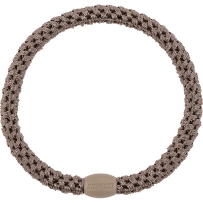 KKNEKKI Gumička do vlasů Kknekki Slim Mole, béžová barva, textil