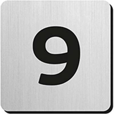 JNF - Domovní číslice "9" IN.34.300 - 75 mm - nalepovací | Dveře a dveřní příslušenství Dveřní kování, dveřní příslušenství MP kování Číslice a piktogramy Číslice Samolepící číslice