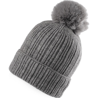 Prima obchod dívčí zimní čepice s bambulí Emi Rossšedá