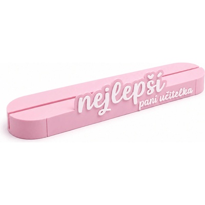 PAPERO AMO ♥ Stojánek na fotku pro paní učitelku s nápisem - Nejlepší paní učitelka